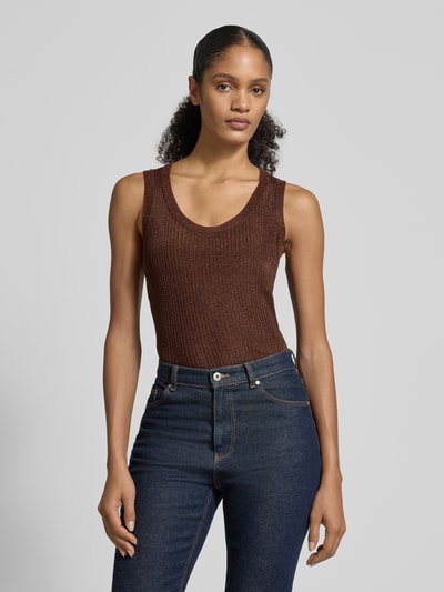 MOS MOSH Tanktop mit Rundhalsausschnitt Modell 'Relena' Beige 4