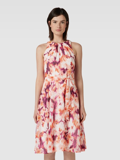 Esprit Collection Knielange jurk met plooien, model 'Bridal Shower' Oranje - 4