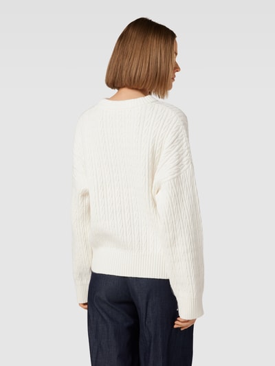 Tommy Hilfiger Gebreide pullover met kabelpatroon Ecru - 5