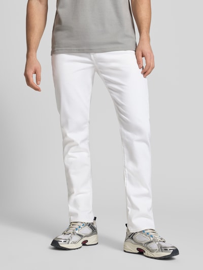 Levi's® Jeans o kroju tapered fit z mieszanki bawełny i lyocellu model '502™ TAPER' Biały 4