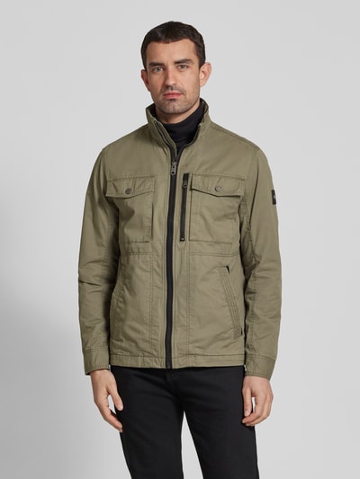 Tom Tailor Regular Fit Feldjacke aus reiner Baumwolle mit aufgesetzten Brusttaschen Oliv 4