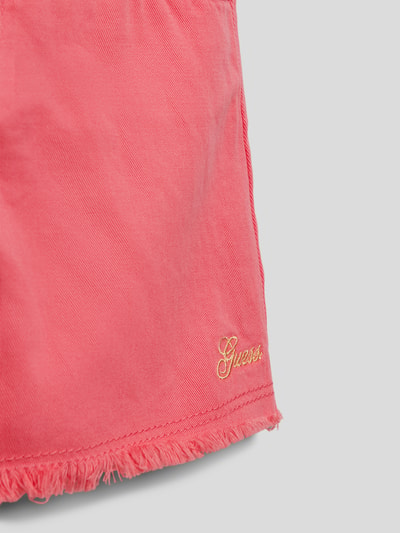 Guess Shorts mit Label-Stitching Modell 'TWILL' Pink 2