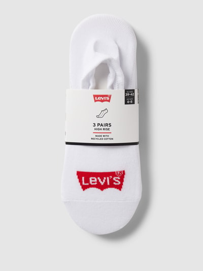 Levi's® Sokken met labeldetail in een set van 3 paar, model 'BATWING' Wit - 3