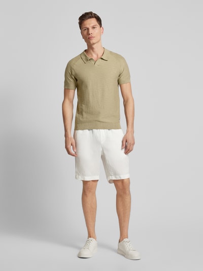 s.Oliver RED LABEL Regular Fit Poloshirt mit Flammgarnstruktur Khaki 1