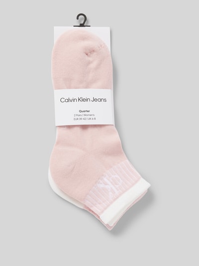 Calvin Klein Jeans Sneakersocken mit elastischem Rippenbündchen im 2er-Pack Weiss 3