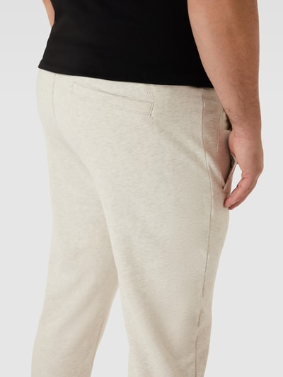 S.Oliver Plus PLUS SIZE sweatpants in gemêleerde look Offwhite - 3