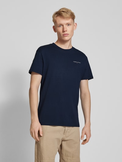 Tommy Jeans T-Shirt mit Label-Print Marine 4