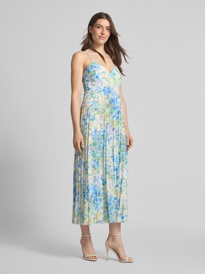 Jake*s Cocktail Sukienka koktajlowa z plisami Niebieski melanż 1