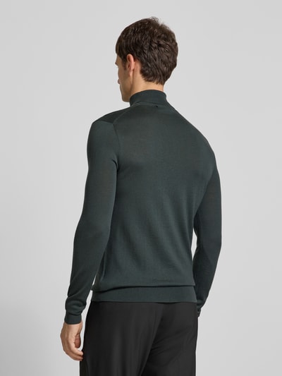 Tiger Of Sweden Sweter z dzianiny z golfem model ‘Neville’ Zielony 5