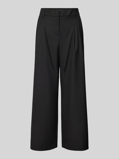 Gardeur Wide Leg Stoffhose in verkürzter Passform Modell 'Franca' Black 2