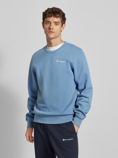 CHAMPION Sweatshirt met labelstitching Blauw - 4