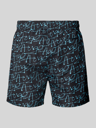 HUGO Badehose mit Allover-Print Modell 'MARCO' Aqua 3