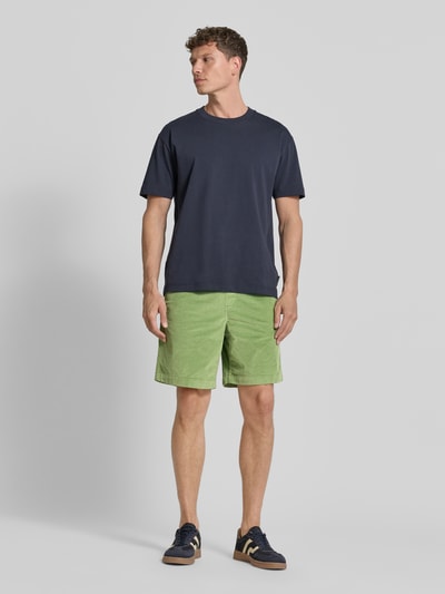 Selected Homme Regular Fit Sweatshorts aus Baumwoll-Mix Modell 'JACE' Hellgruen 1