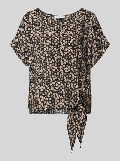 Christian Berg Woman Relaxed Fit Bluse mit Knotendetail Black 2