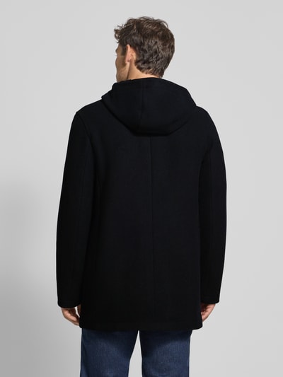 Manuel Ritz Wollen jas met opstaande kraag Marineblauw - 5