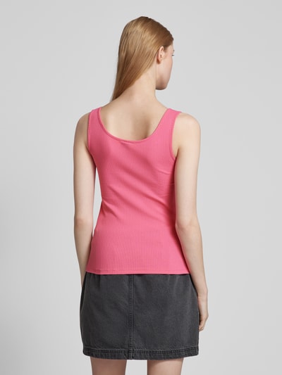 Pieces Tanktop in Ripp-Optik Pink 5