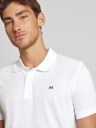 Matinique Poloshirt in melierter Optik Weiss 3