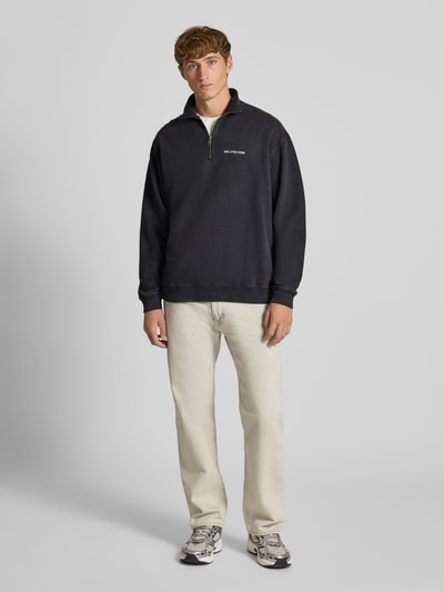 Marc O'Polo Denim Regular fit sweatshirt van puur katoen Zwart - 1