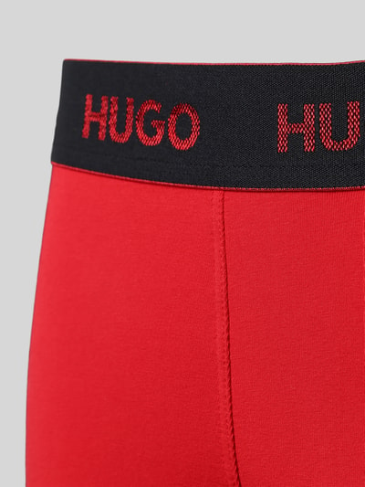 HUGO Trunks mit Label-Bund im 3er-Pack Rot 2