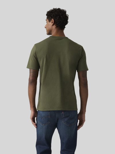 Levi's® Regular Fit T-Shirt aus reiner Baumwolle Oliv 4