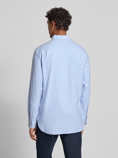 Christian Berg Men Regular Fit Freizeithemd mit Brusttasche Bleu 5