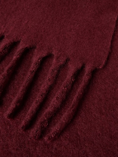 Pieces Schal mit langen Fransen Modell 'NIKITA' Dunkelrot 2