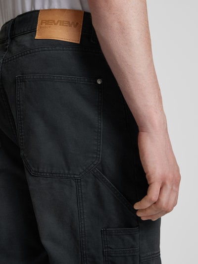 REVIEW Regular Fit Chino mit Eingrifftaschen Black 3