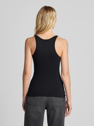 Zadig & Voltaire Tanktop mit Label-Stitching Modell 'ALBA' Black 5