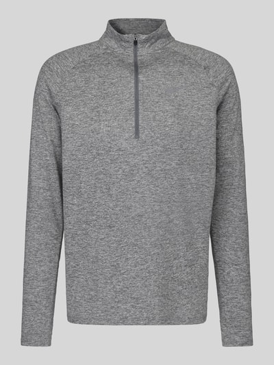 Nike Training Regular Fit Sport-Langarmshirt mit Troyer-Kragen Mittelgrau 2