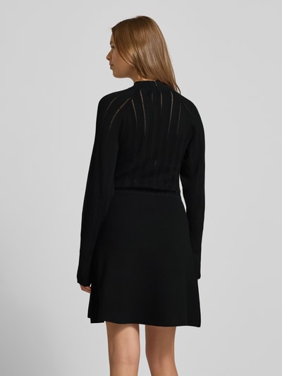 BOSS Ausgestelltes Strickkleid aus Viskose-Mix Modell 'FUCCIA' Black 5