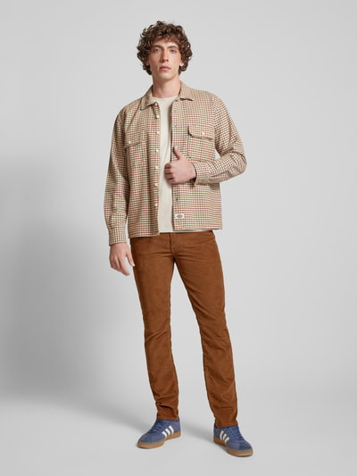 Levi's® Slim fit corduroy broek in 5-pocketmodel, model '511™' Camel - 1