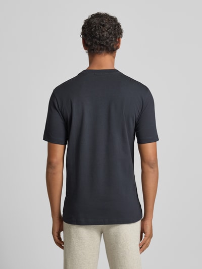 BOSS Green T-Shirt mit Label-Print Marine 5