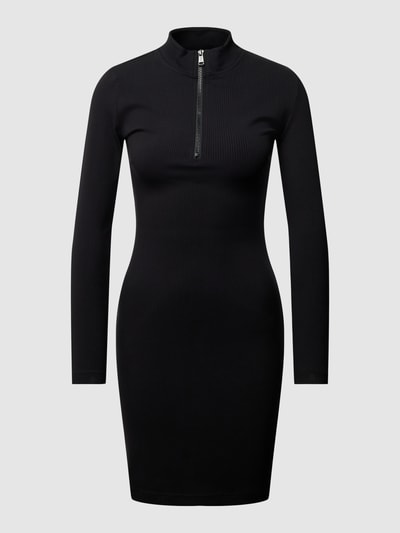GUESS Knielanges Kleid mit kurzem Reißverschluss Modell 'MIRIAM' Black 2