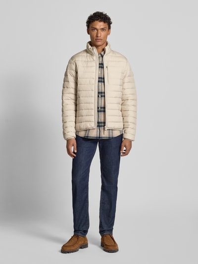 SAVE THE DUCK Gewatteerd jack met tweewegsritssluiting, model 'ERION' Beige - 1