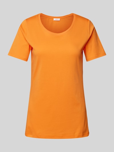 s.Oliver RED LABEL T-Shirt im unifarbenen Design Orange 2