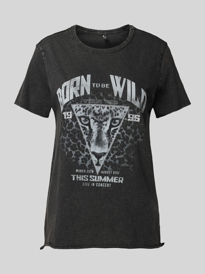 Only T-Shirt in Denim-Optik Black 2