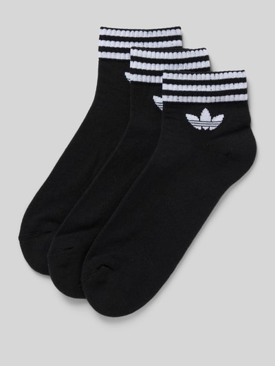 adidas Originals Krótkie skarpety z nadrukiem z logo w zestawie 3 szt. Czarny 1