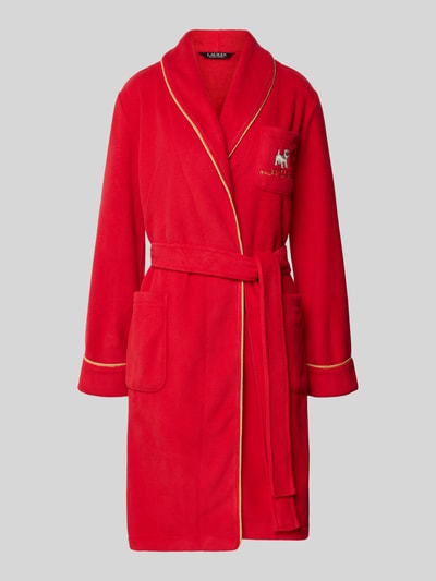Lauren Ralph Lauren Bademantel mit Label-Stitching Rot 1