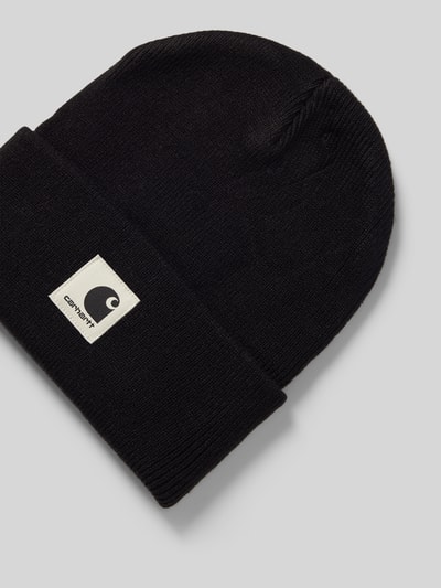 Carhartt Work In Progress Beanie mit Label-Detail Modell 'Ashley' BLACK 2