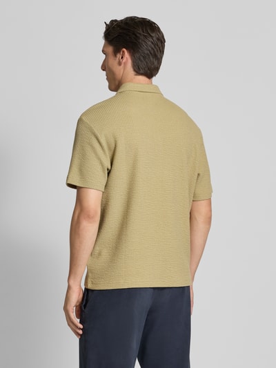 MCNEAL Poloshirt met korte ritssluiting Rietgroen - 5