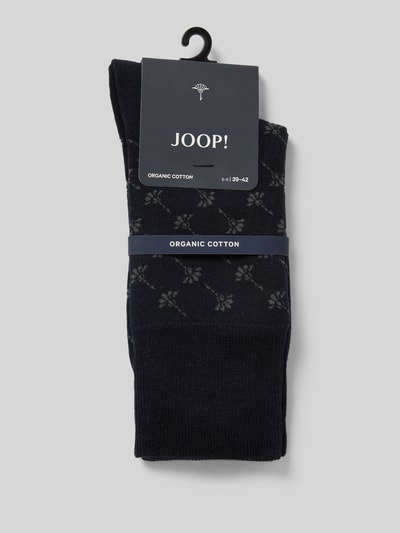 JOOP! Collection Socken mit Label-Stitching Marine 3