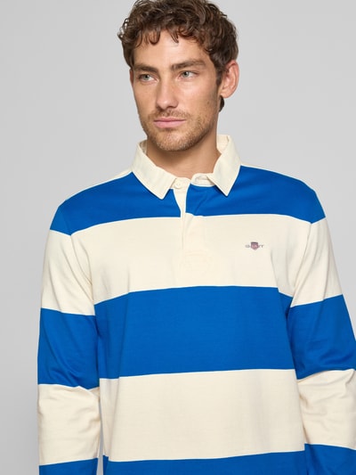 Gant Sweatshirt mit Polokragen Modell 'RUGGER' Royal 3