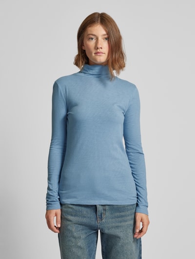 Marc O'Polo Denim Longsleeve mit Rollkragen Hellblau 4