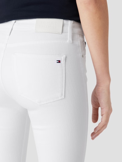 Tommy Hilfiger Skinny Fit Jeans mit Stretch-Anteil Modell 'Como' Weiss 3