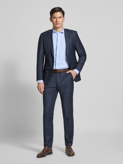 BOSS Koszula biznesowa o kroju slim fit z dżerseju Błękitny 1