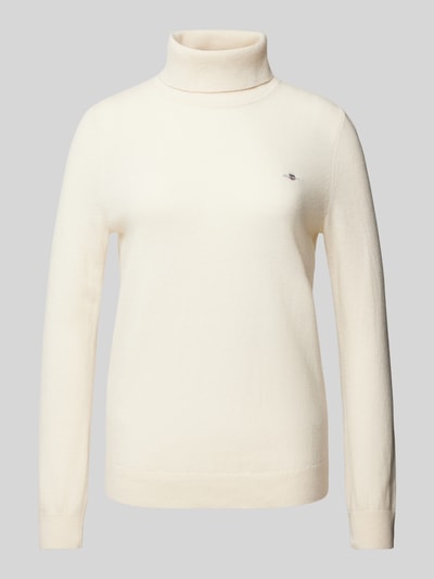 Gant Gebreide coltrui, model 'EXTRAFINE' Offwhite - 2