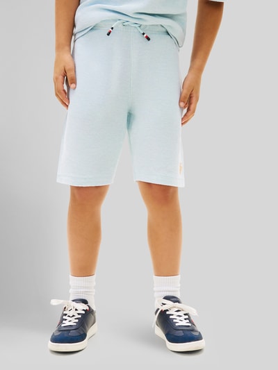 Tommy Hilfiger Teens Wide Leg Shorts aus reiner Baumwolle Bleu 4