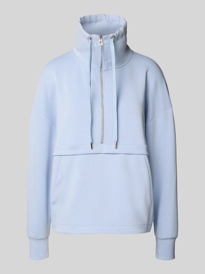 JOOP! Bluza z zapinanym kołnierzem model ‘TALESIA’ Jasnoniebieski 2