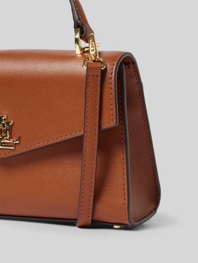 Lauren Ralph Lauren Handtasche mit Label-Applikation Modell 'FARRAH' Cognac 3