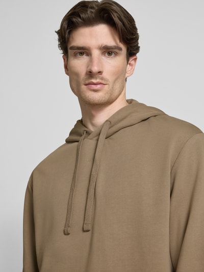 HUGO Oversized Hoodie mit Label-Detail Modell 'Dapo' Taupe 3